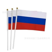 Russia Hand-waving Flag With Pole 10pcs