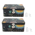 thumbnail image 3 of Rectangular Tin Box,2Pcs Tinplate Storage Box Rectangle Storage Box Tinplate Storage Canister User-Friendly Design, 3 of 8