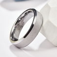 thumbnail image 2 of 6mm Tungsten Carbide Wedding Band Rings Sandblasted Finish for Unisex Comfort Fit Size 5 to 12, 2 of 5