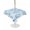 Blue, variant on Outdoor Tablecloth with Umbrella Hole for Patio/Picnic/Party/Camping, Blue Ombre Hot Air Balloon Waterproof Table Cloth Square Cover Washable, Modern Balloon Float Clouds (54"x 54")