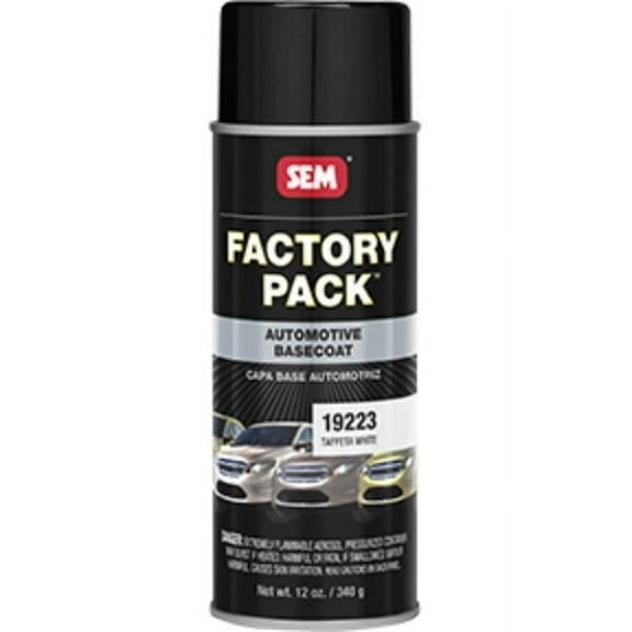SEM Products SEM-19223 Factory Pack Aerosol Paint, Taffeta White
