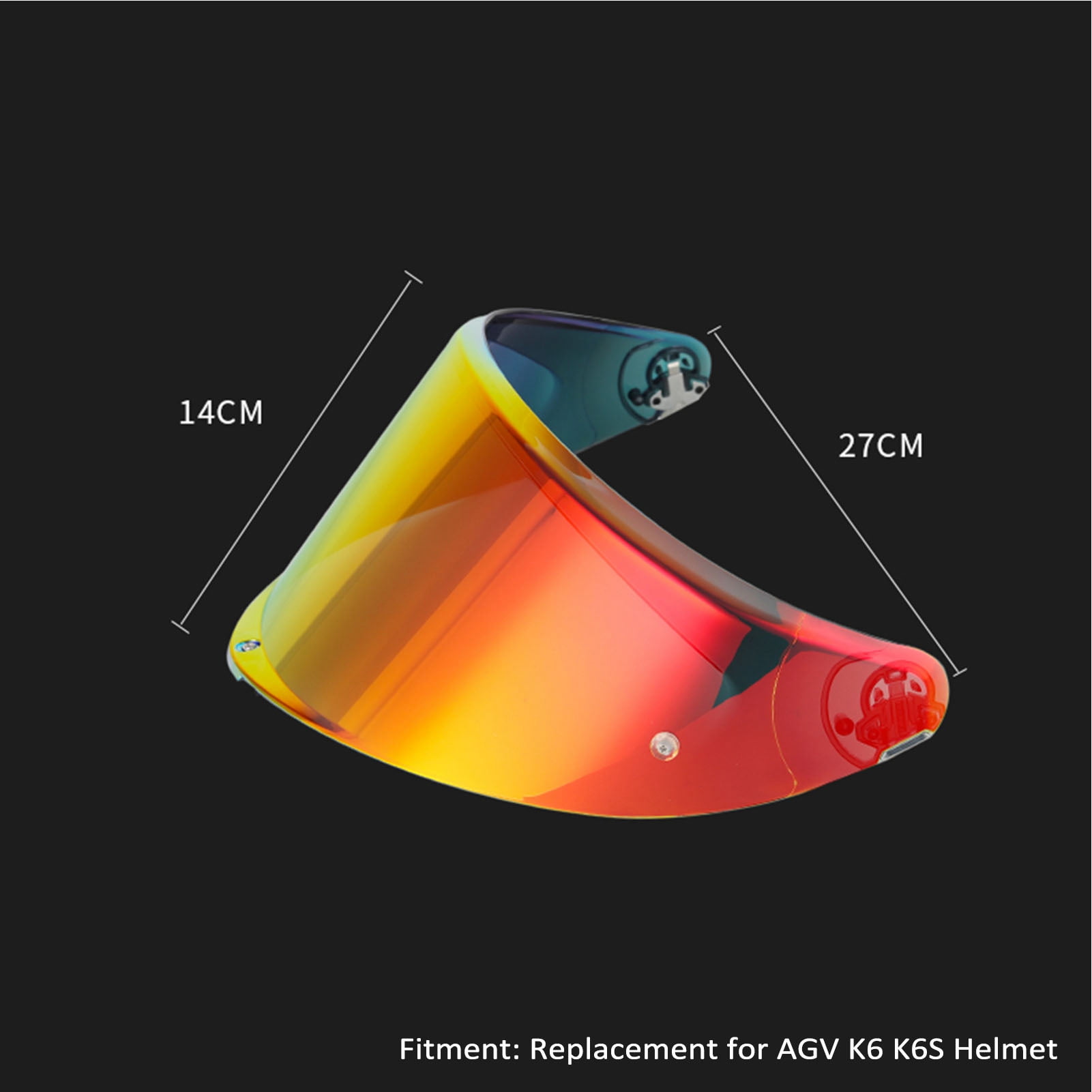 Elowen Helmet Visor Replacement for AGV K6 K6S Visor Helmet Visor Replacement for AGV K6 K6S Full Face Helmet Motorcycle Helmet Lens