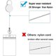 thumbnail image 2 of Plast ID-hållare med infällbar rulle, Vertikal märkeshållare med rullhållare, Kraftig infällbar nyckelring med vajer för ID-kort, 2 of 5
