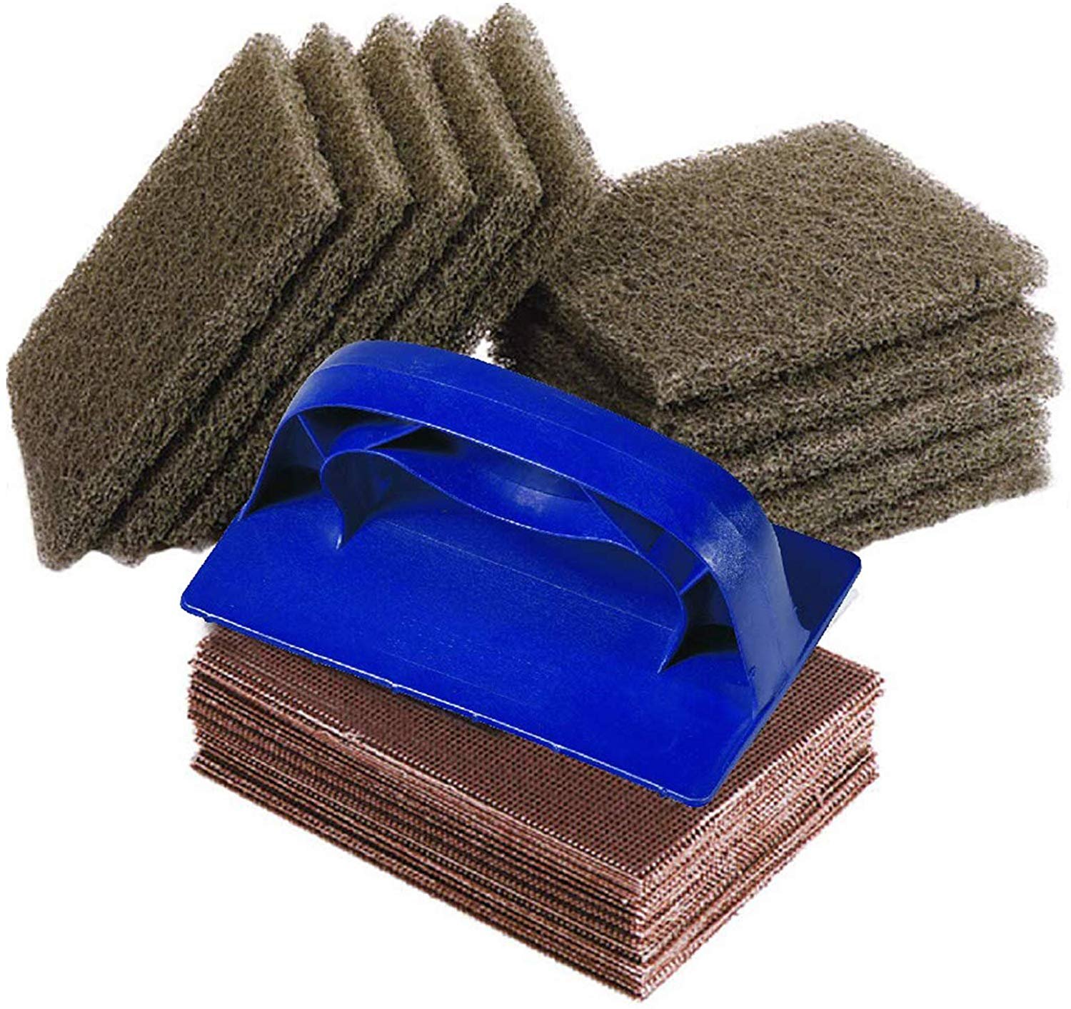 Griddle Cleaning Kit. Includes Heat Resistant Plastic Holder, 40