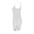 thumbnail image 6 of Summer Dresses For Women 2025 Sevevn Woman Solid Color Fashion Sleeveless V-Neck Drawstring Beach Dress, 6 of 8