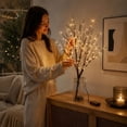 thumbnail image 7 of Lighted Birch Branches with 50 LED Lights, Battery Operated Flexible Artificial Twig Stems for Vase Wedding Decor, 7 of 7