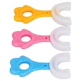 thumbnail image 4 of Cepillo de dientes en forma de U para niños, 3 unidades, limpieza de dientes de 360 grados, mango cómodo, cepillo de dientes de entrenamiento manual., 4 of 14