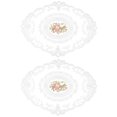 thumbnail image 1 of EeaseMX 2 posavasos elegantes de encaje bordado, manteles individuales de encaje bordados., 1 of 8