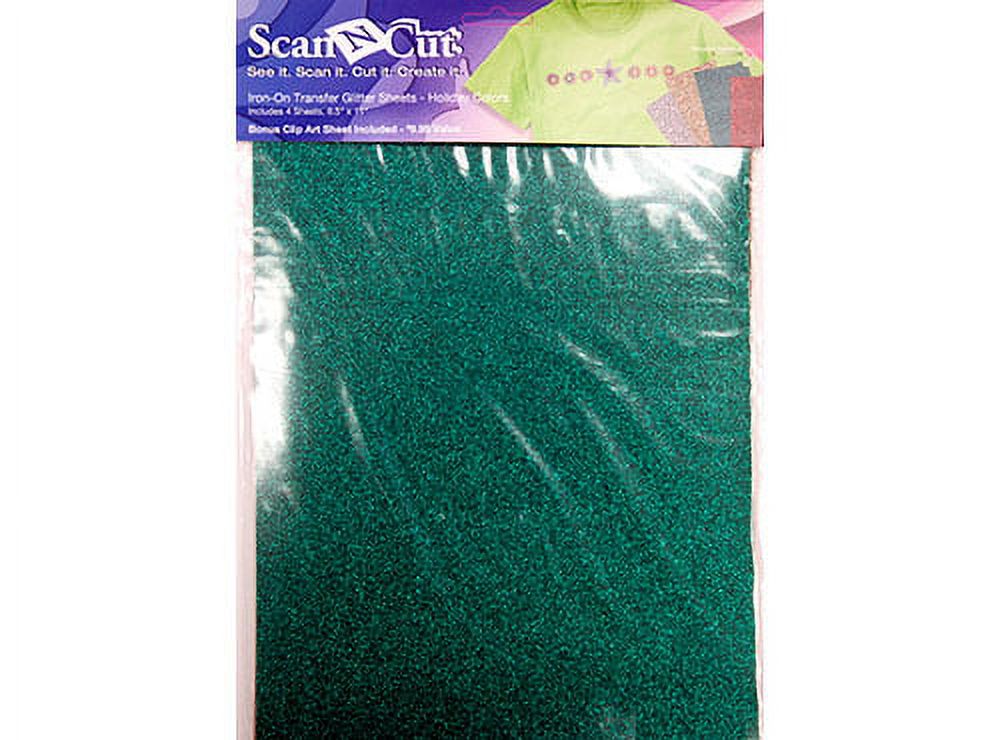 Brother ScanNCut Iron-On Transfer Glitter Sheets 4 Holiday Colors CATG03