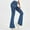 X-26Navy, variant on ZHOGXU Women's Jeans High Waist Solid Color Buttons Flare Stretchy Comfortable Denim Pants Trousers For Gym Casual Wear,Black,L