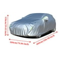 thumbnail image 3 of Leadwolf Car Cover Waterproof All Weather for ford Focus Sedan Polyester Fabric Length up to 189 " Silver, 3 of 10