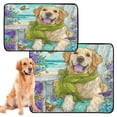 thumbnail image 2 of Qxltty Golden Retriever Cat litter Pads Pet Set of 3 Diaper Mats Center Anti-leakage Layer Absorbent Soft and Comfortable, 2 of 7