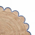thumbnail image 2 of 4x4, 5x5, 6x6,feet Natural Jute Scallop Round Rug, Floor Scalloped Edge Rug Braided Boho Eco Large Circular Handmade Area Rugs, 2 of 5