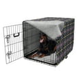 thumbnail image 5 of Folk Dog Crate Cover, Continuous Floral Pattern of Style Little Flowers, Easy to Use Pet Kennel Cover Small Dogs Puppies Kittens, 7 Sizes, Multicolor, by Ambesonne, 5 of 6