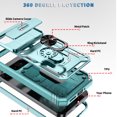 thumbnail image 6 of Military Grade Drop Impact for Google Pixel 9 / 9 Pro Camera Lens Slide Protection Case 360 Metal Rotating Ring Kickstand Holder Armor Shockproof Case For Google Pixel 9 / 9 Pro, Green, 6 of 9
