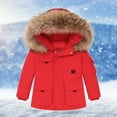 thumbnail image 6 of Winter Warm Outdoor Jackets Coats Boys Girls Fashion Solid Color Down Jackets Keep Thickening Warm Outdoor Coat Jumpsuit Set, 6 of 10