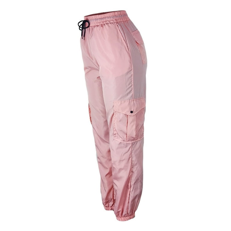 BUIgtTklOP Pants For Women Clearance Women's Solid Color Casual Pants  Folding Cargo Pants 