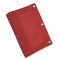 thumbnail image 6 of Unique Bargains Smooth Zipper Clear Mesh Double Layer Pencil Case for 3 Ring Binder Red, 6 of 7