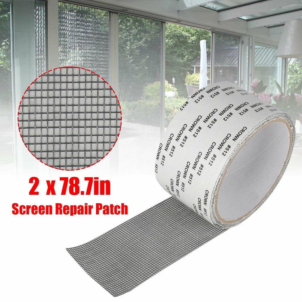 Window Screen Repair Patch Adhesive Fiberglass Mesh Hole Repaire Tape 5