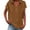 Brown, variant on Lady Casual Short Sleeve French Elegant T-Shirt for Summer Comfortable Soft Creative Y2k Clothes French Retro Women's Clothes Blusas Femininas Black 2XL