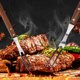 thumbnail image 4 of Tenedor para barbacoa, tenedor para parrilla de acero inoxidable, fácil limpieza, herramienta portátil para barbacoa al aire libre, 4 of 8