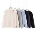 thumbnail image 2 of Autumn/Winter Heavyweight 400G High-Neck Zipper Hoodie Men's Thick Solid Color Hooded Sweatshirt Couple Style Casual Top, 2 of 4