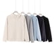 thumbnail image 2 of Autumn/Winter Heavyweight 400G High-Neck Zipper Hoodie Men's Thick Solid Color Hooded Sweatshirt Couple Style Casual Top, 2 of 4