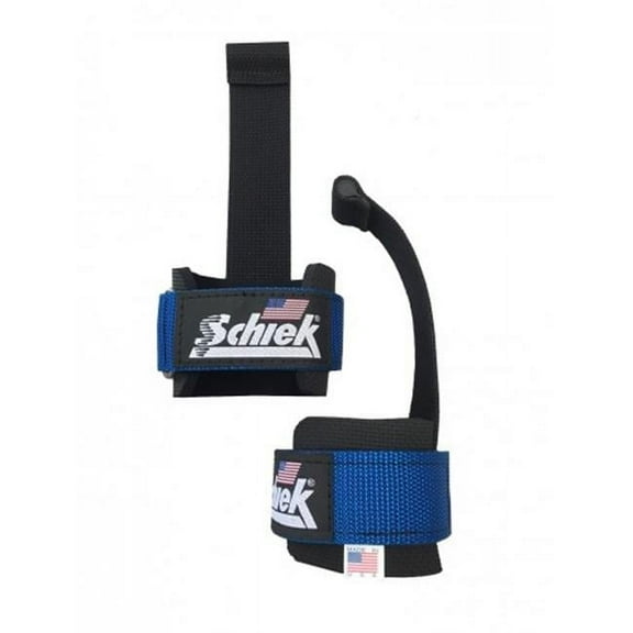 Schiek  Dowel Lifting Straps, Blue