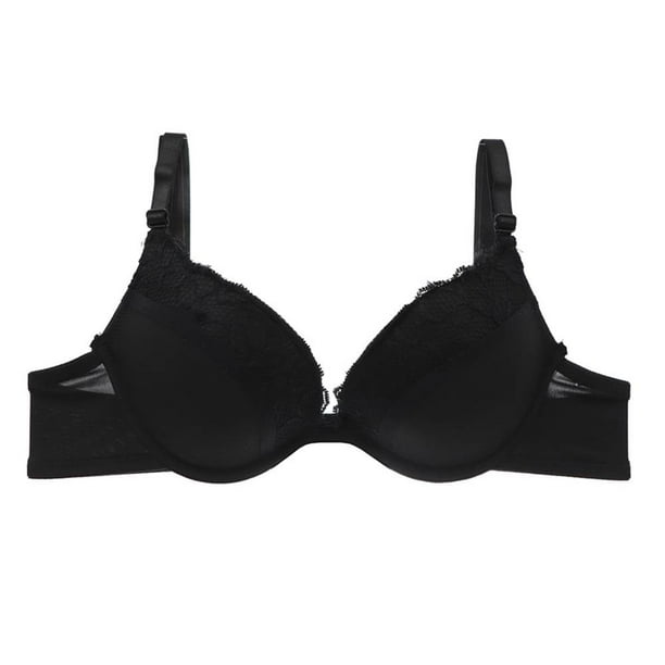 Brasier Carnival Encaje Flores Negro Talla 34B