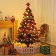 thumbnail image 3 of Mini árbol de Navidad de Navidad, 60 cm, 1,5 m, árbol de Navidad de escritorio con aguja de pino flocado, 3 of 3