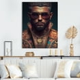 thumbnail image 2 of Designart Fashion Muscular Man With Sun Glasses VIII Canvas Wall Art, 2 of 5