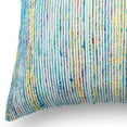 thumbnail image 4 of Alexander Home Recycled Sari Silk Stripe Square 22-inch Throw Pillow or Pillow Cover Black/White N/A, 4 of 5