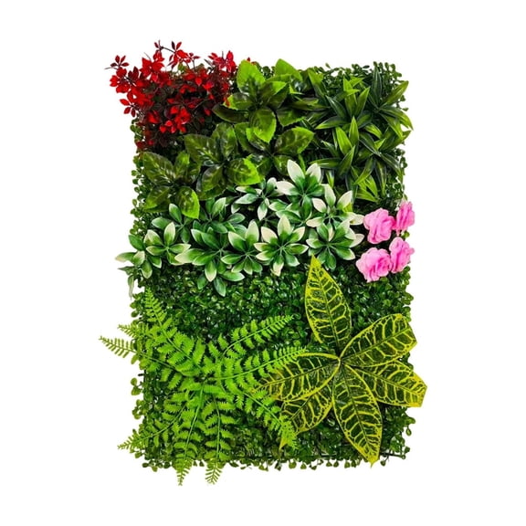 Expandable Faux Leaf Hedge Fence Panel for Balcony, Garden, and Outdoor Privacy Screens - Weather-Resistant Decorative Wall for Patio, Backyard, and Event Spaces