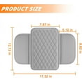thumbnail image 2 of Yazoeia Car Center Console Cover, Leather Vehicle Car Armrest Protector Cushion with 2 Side Storage Pockets, Comfortable Auto Interior Decorative Accessories, Universal for SUV, Truck, CJC912-116095, 2 of 6