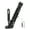 Black, variant on Motorcycle Extendable Stand Holder E-Bike Scooter Replacement Kickstand Adjustable Foot Side with Spring and Screws