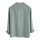 thumbnail image 4 of Blusas y camisas de manga larga con cuello en V para hombre, blusas casuales de moda con cordón y cuello en V de manga larga, blusas para hombre, 4 of 5