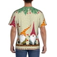 thumbnail image 3 of Vsdgher Christmas Card With Gnomes Print Men's Dry Fit Mesh Athletic Shirts Moisture Wicking Tennis T-Shirt Tops, 3 of 9