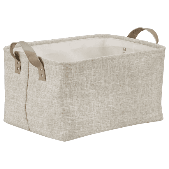 Bouclair Beige Taha Storage Basket with Handles Medium