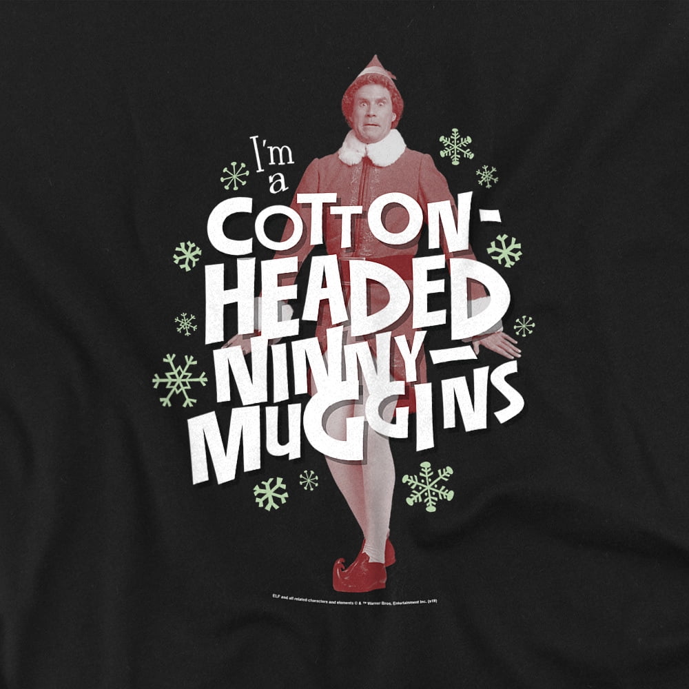 Elf T-Shirt Cotton-Headed Ninny Muggins Unisex Graphic Tee for Men & Women