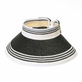 thumbnail image 1 of WITHMOONS Womens Summer Sun Visor Packable Roll-Up Beach Hat SLV1033 (Black), 1 of 1