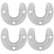 thumbnail image 1 of GOOHOCHY 4 soportes para barra de armario - Bridas de acero inoxidable para barra de armario - Soporte para barra de ducha en forma de U para pared - Soportes para cortinas de 1 pulgada y 1-1/4, 1 of 8