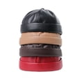 thumbnail image 3 of Hsqqdc Men Retro Brimless Docker Cap PU Leather Rolled Cuff Worker Beanie Sailor Hat, 3 of 7