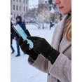 thumbnail image 6 of Gustave Womens Touchscreen Texting Gloves Winter Warm Thermal Fleece Lined Gloves Ladies Girls Windproof Driving Gloves, Black, 6 of 8