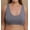 Melange Grey, variant on Women's Cottonique W12226 Latex Free Organic Cotton Bra Liner (Natural 6)
