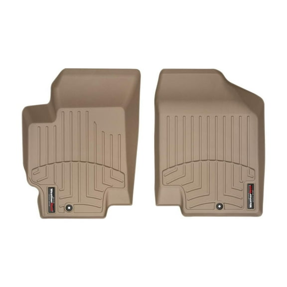 WeatherTech Custom Fit FloorLiners compatible with 2006-2009 Hyundai Accent - 1st Row (Driver & Passenger), Tan