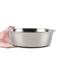 thumbnail image 3 of Lojalitet Cuencos Decorativos Martillados - Platos Premium para Perros y Gatos de Estilo Lujoso (Acero Inoxidable), 3 of 5