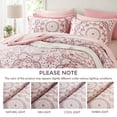 thumbnail image 4 of Regency Heights King Size Comforter Set, 9-Piece Bed in a Bag King, Pink Bedding Comforter Set with Comforter, Flat Sheets, Fitted Sheets with Side Pockets, 4 of 10