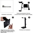 thumbnail image 7 of Geekdigg Gaming Headset Headphone Stand Holder with Cable Organizer & Cellphone Stand - Black, 7 of 7
