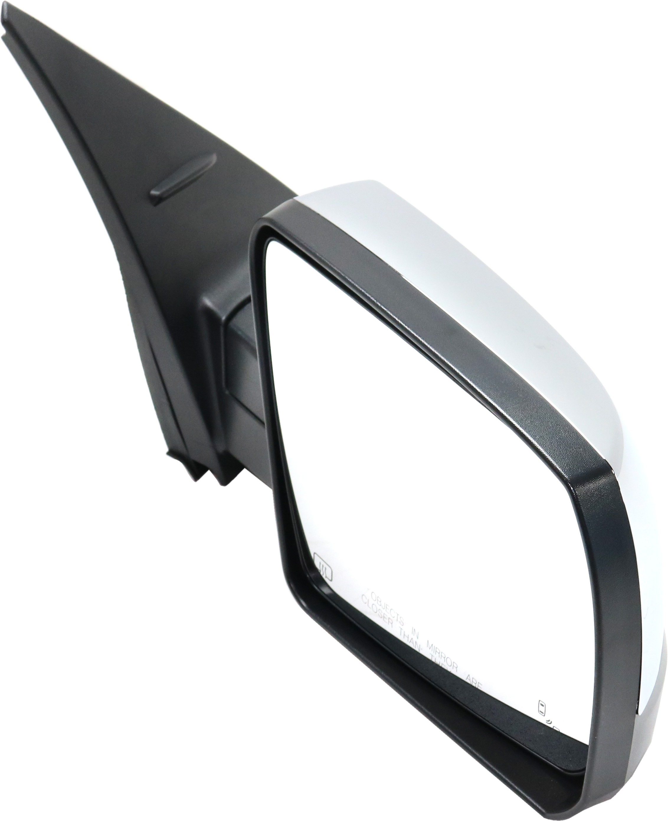 Mirror Compatible With 2014-2018 Toyota Tundra Right Passenger Side Heated w/ Blind Spot Detection in Glass Chrome Kool-Vue