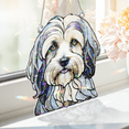 thumbnail image 5 of 89Bloom Tibetan Terrier Stained Glass Hologram Ornament, Dog Stained Glass Suncatcher Ornaments Home Decor, Dog Holographic Ornaments, 5 of 7